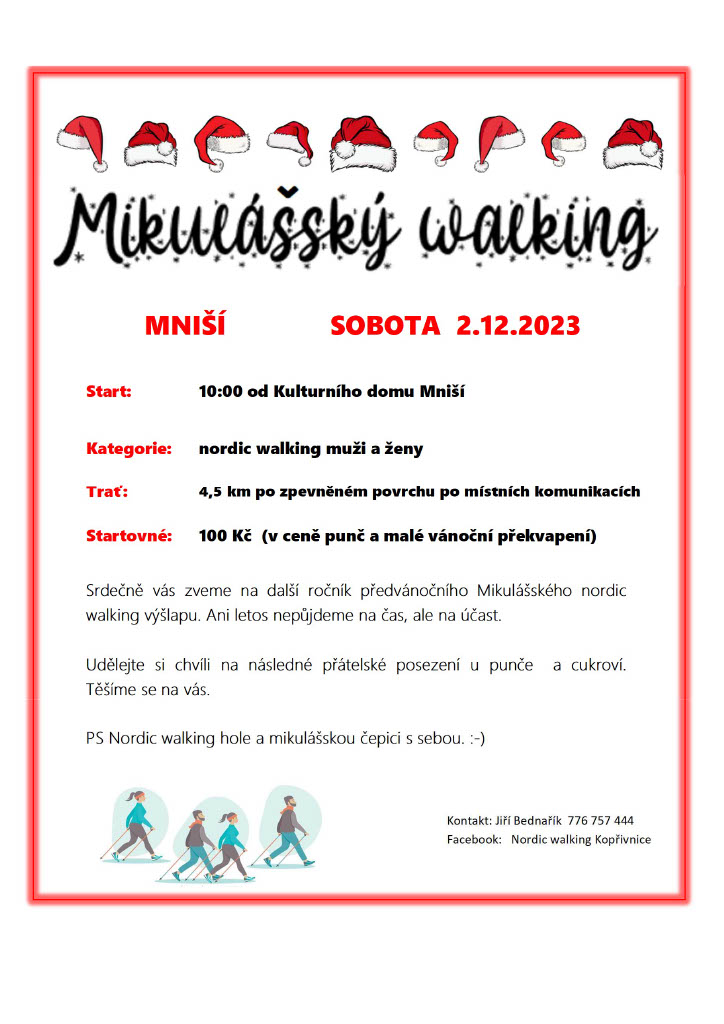 POCHOD: Mikulášský walking