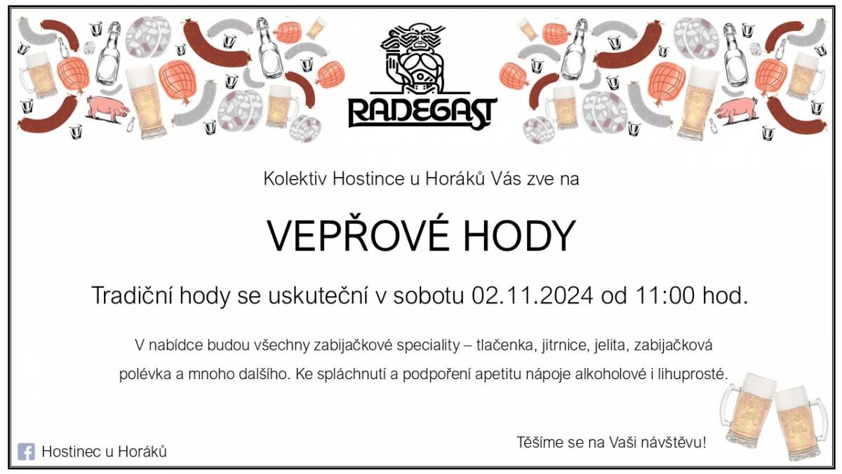 GASTRO AKCE: Vepřové hody 2024