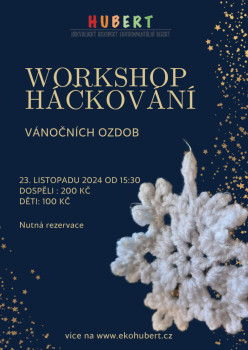 WORKSHOP: Háčkované vánoční ozdoby