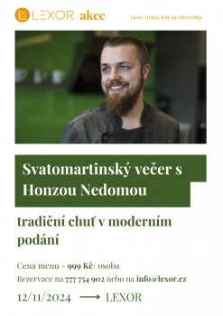 Svatomartinský večer s Honzou Nedomou