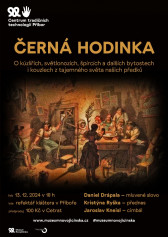 Advetní černá hodinka 